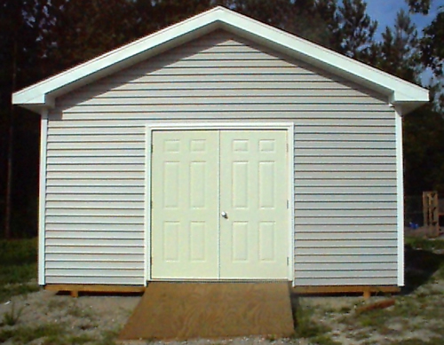 16' x 28' x 12' 6" Vinyl Boxed Deluxe Gable